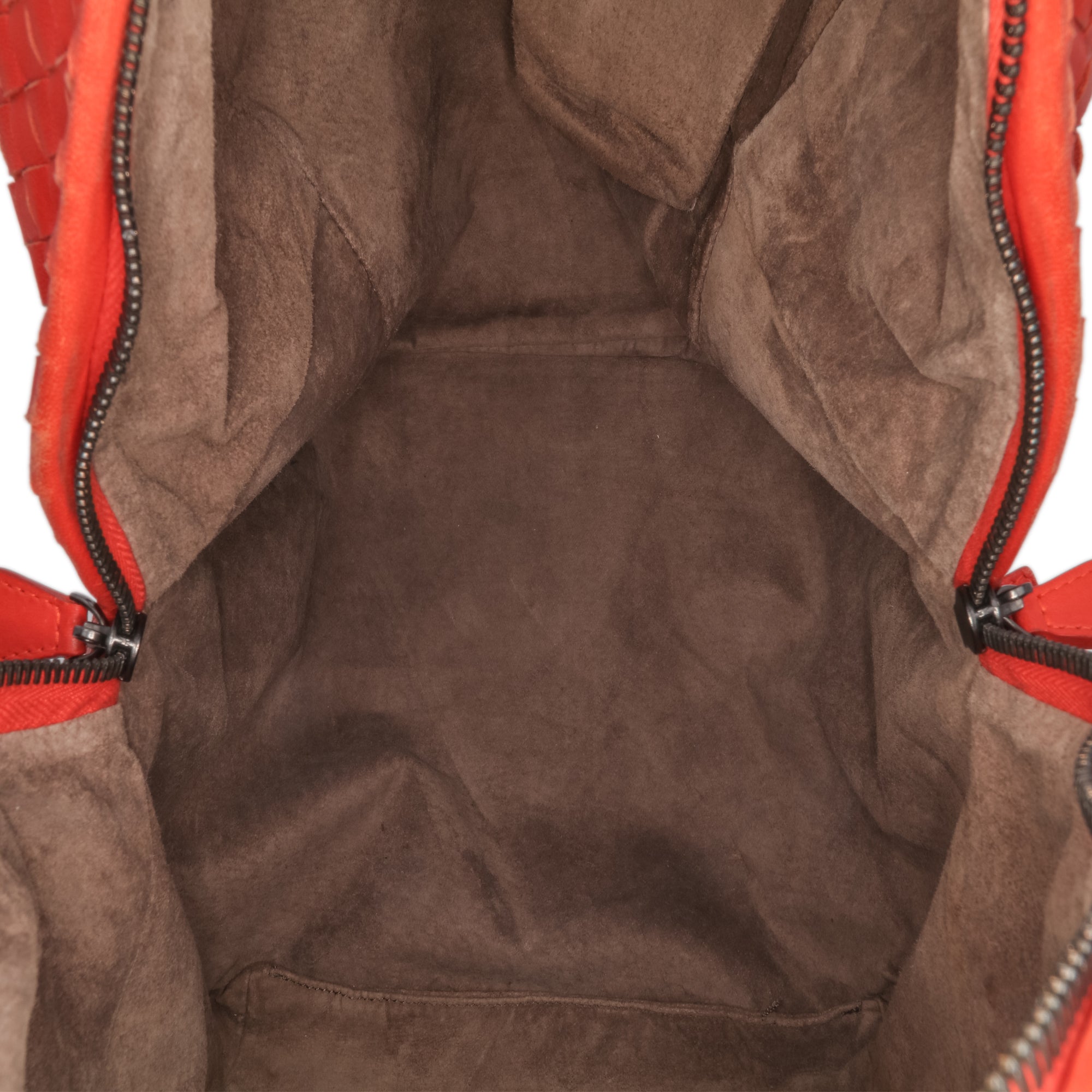 Bottega Veneta | Pre-Owned Nappa Intrecciato Cube Shoulder Bag | Red