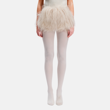 OW Collection THEA Fur Mini Skirt Skirt 196 - Light Tan