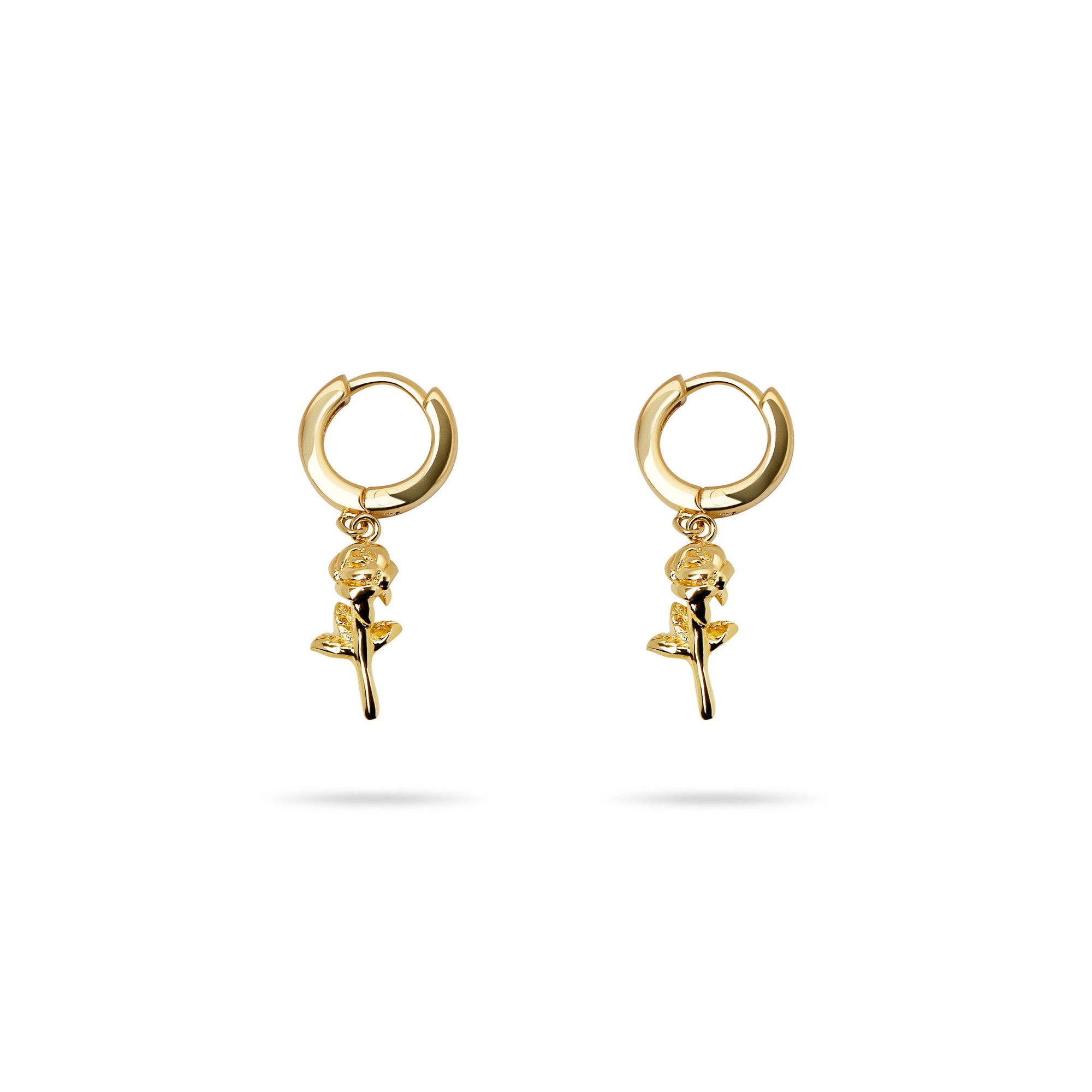 The Rose Hoop Earring | 18KT Gold Vermeil & Sterling Silver