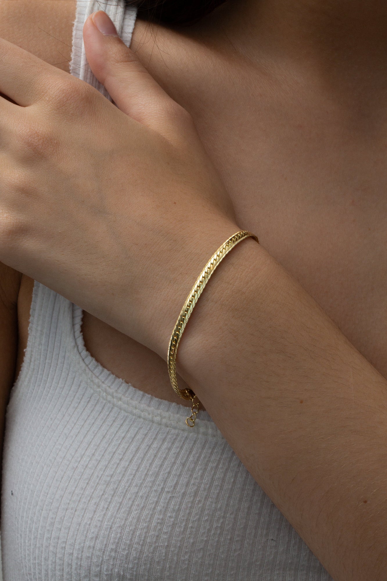 The Knitted Cuban Link Bracelet | 18KT Gold Vermeil