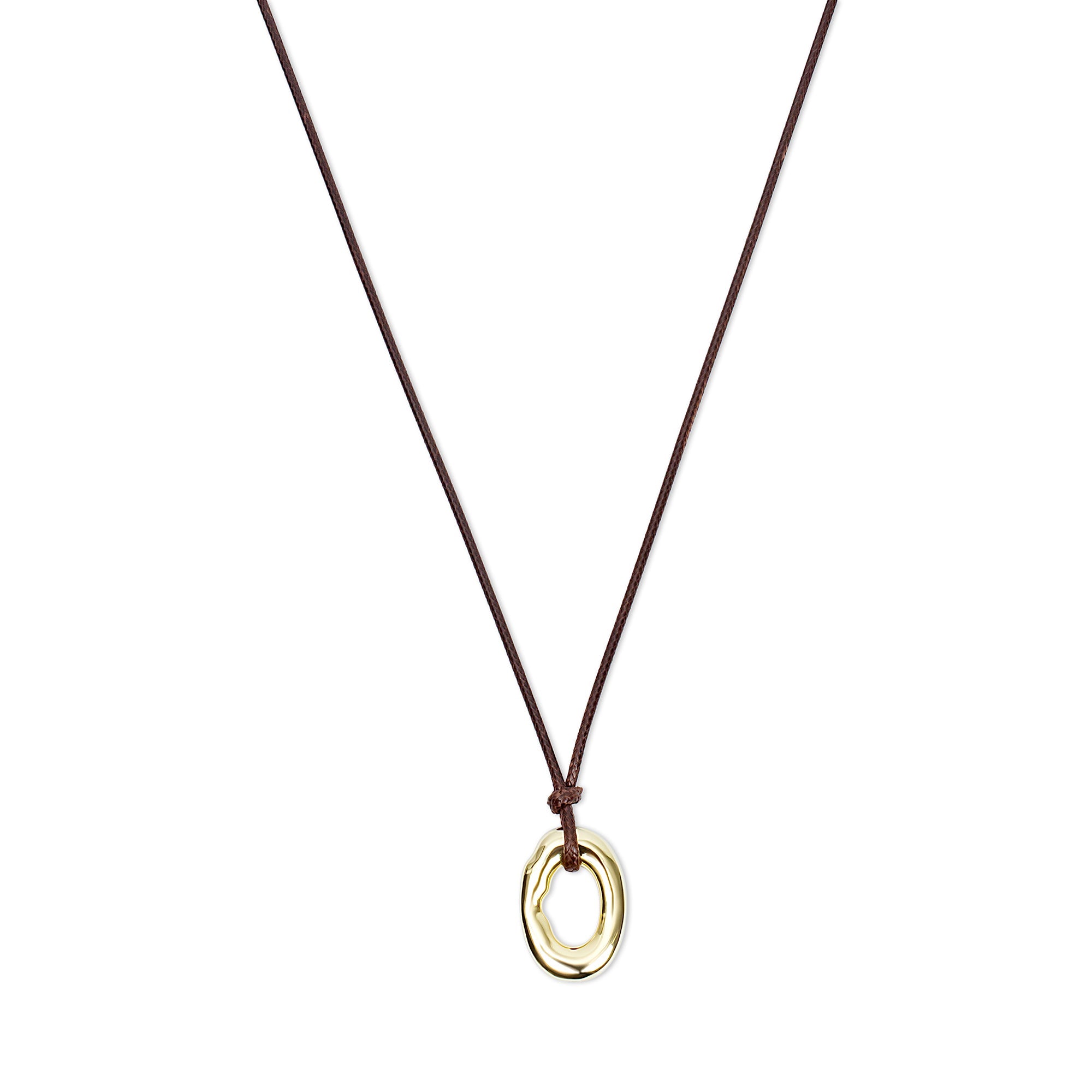 The Saia Cord Pendant Necklace | 18KT Gold Vermeil