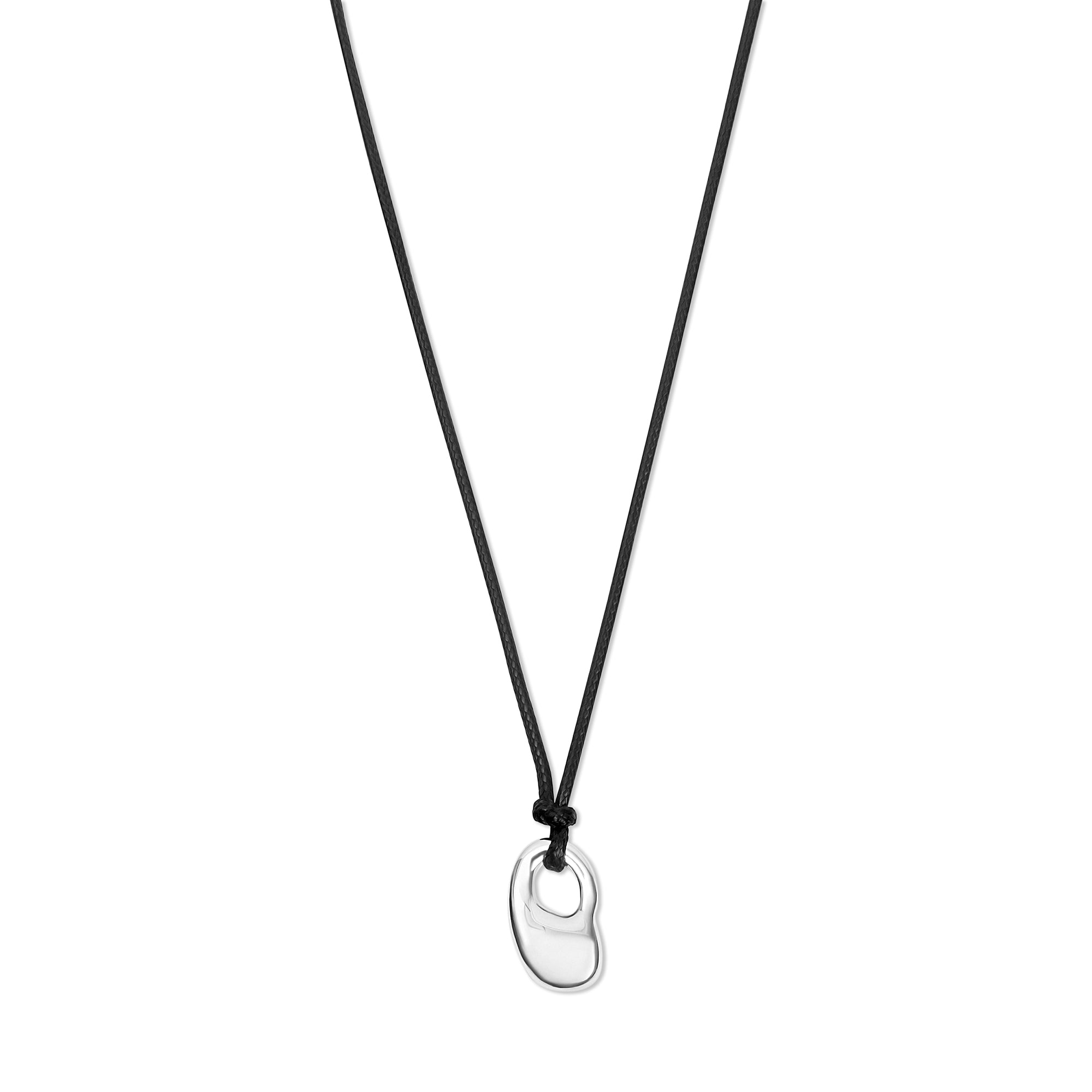 The Isa Cord Pendant Necklace | Sterling Silver