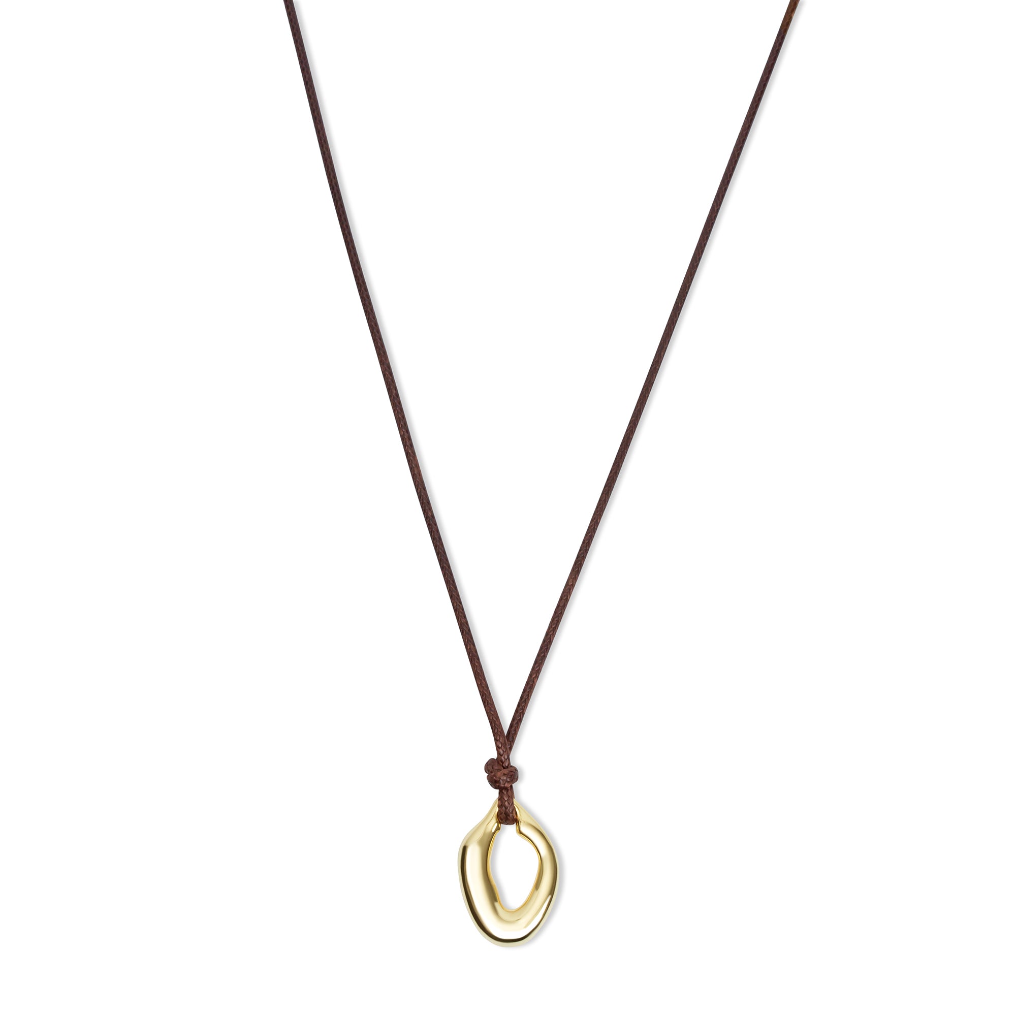 The Ania Cord Pendant Necklace | 18KT Gold Vermeil