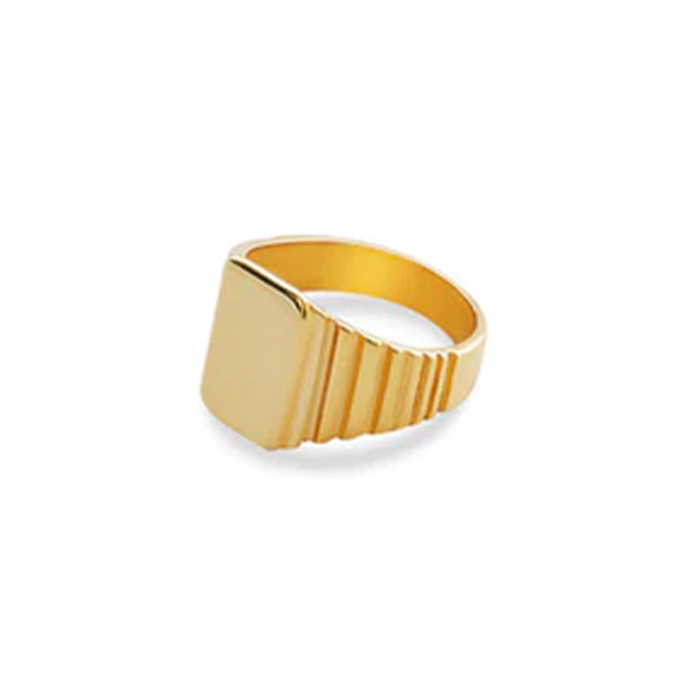 The Rouge Signet Ring | 18KT Gold Vermeil