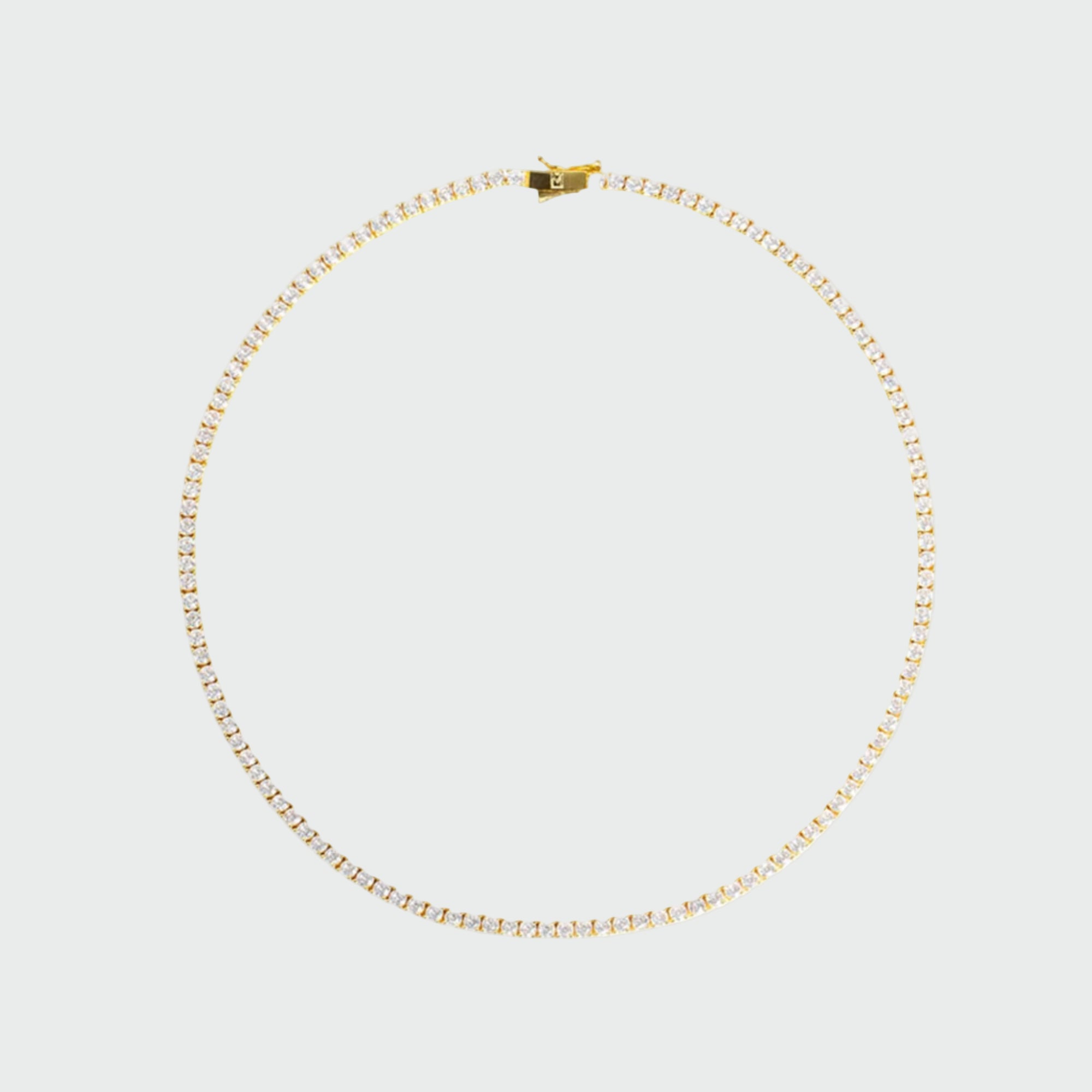 The Tennis Necklace | Gold