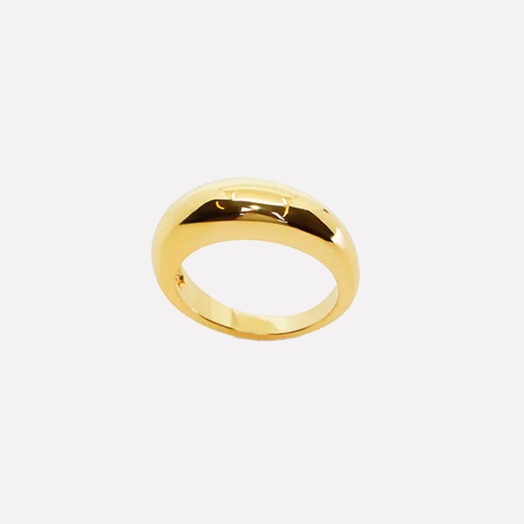 The Thin Dome Ring | 18Kt Gold Plated Brass