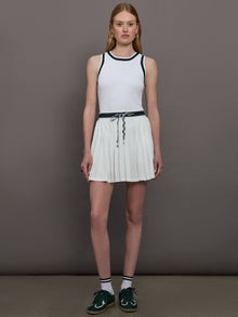 Laver Cadiz Pleated Skirt | White