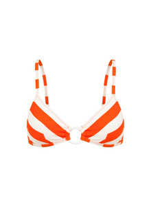 Gaia Bikini Top | Habanero / Brule Stripe