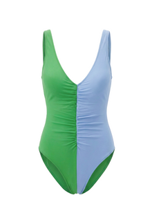 Lucia One Piece | Turtle Green / Blue Lagoon