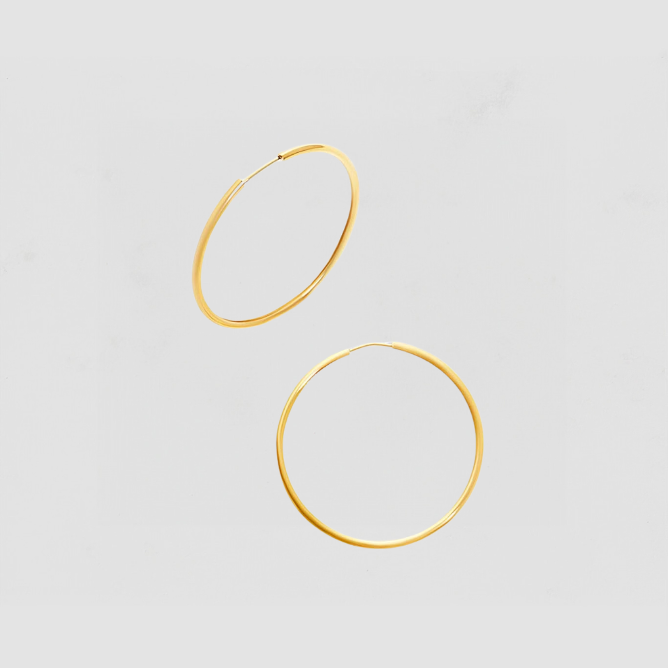 The Thin Mulberry Hoop Earrings | Gold