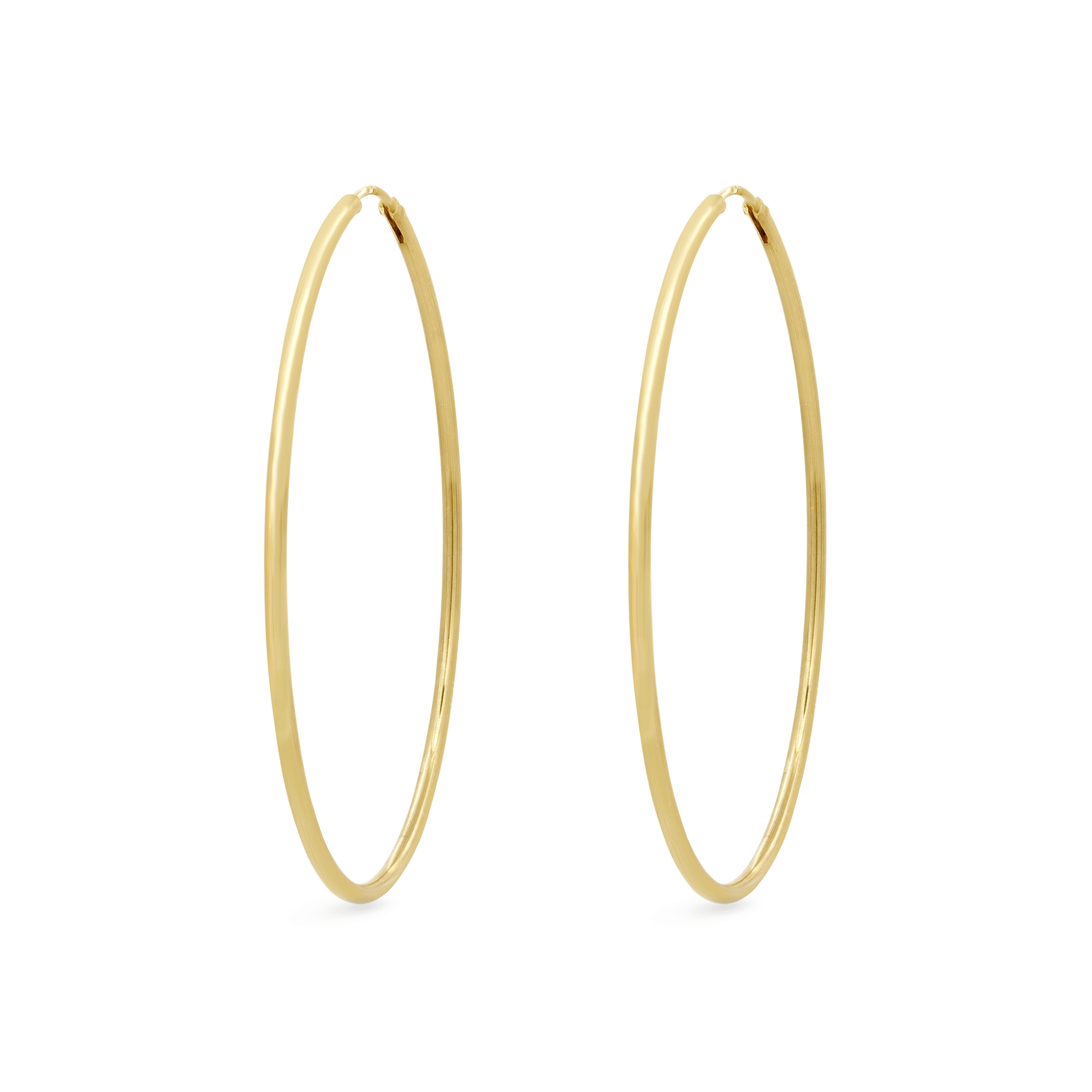 Thin XL Gold Vermeil Hoops