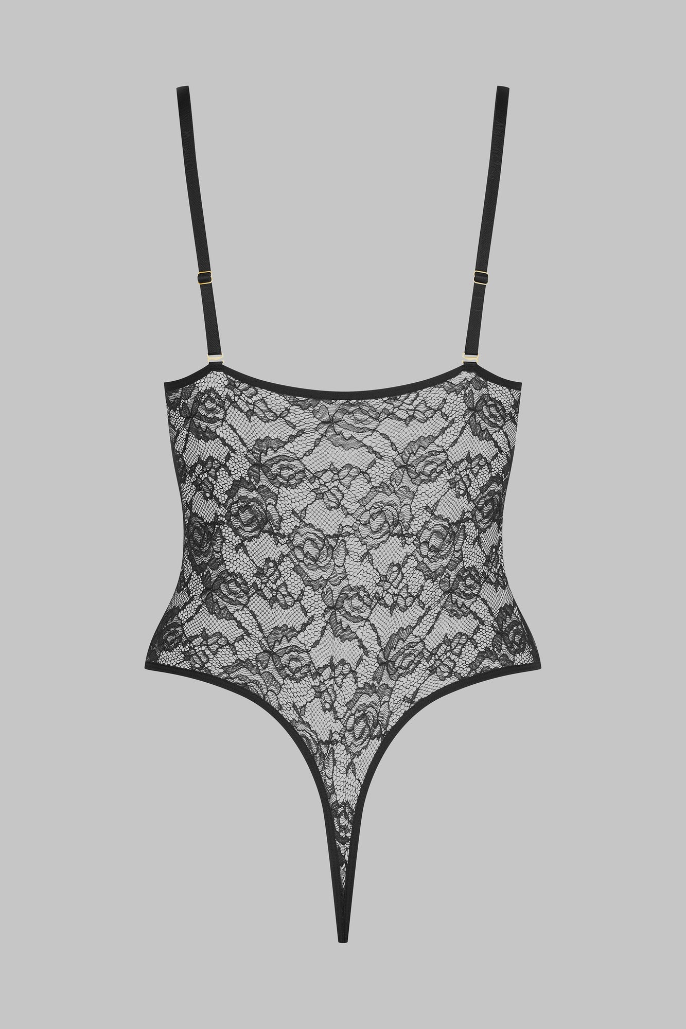 Thong bodysuit - Flashback | Black