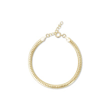 The Knitted Cuban Link Bracelet | 18KT Gold Vermeil