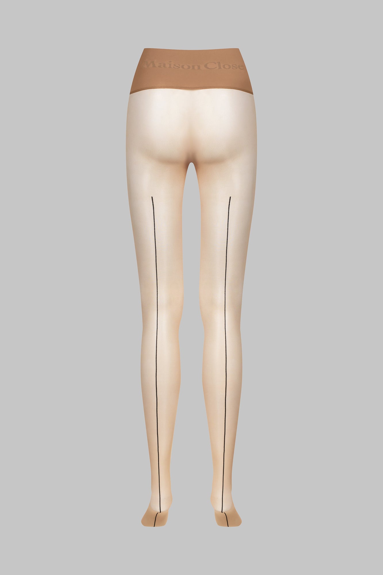 Signature Back Seam Seamless Tights - 20D - Medium Nude - Les Coquetteries