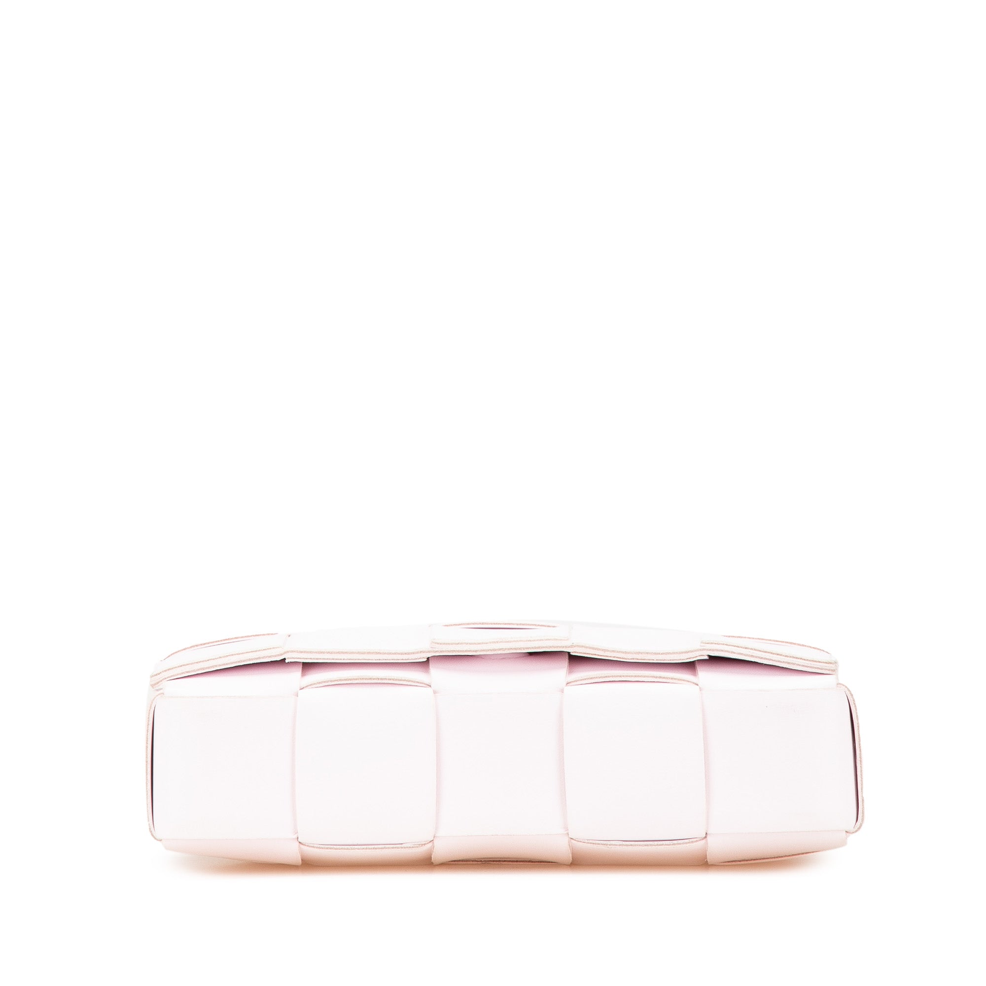 Bottega Veneta | Pre-Owned Nappa Intrecciato Cassette Crossbody | Pink/Light Pink