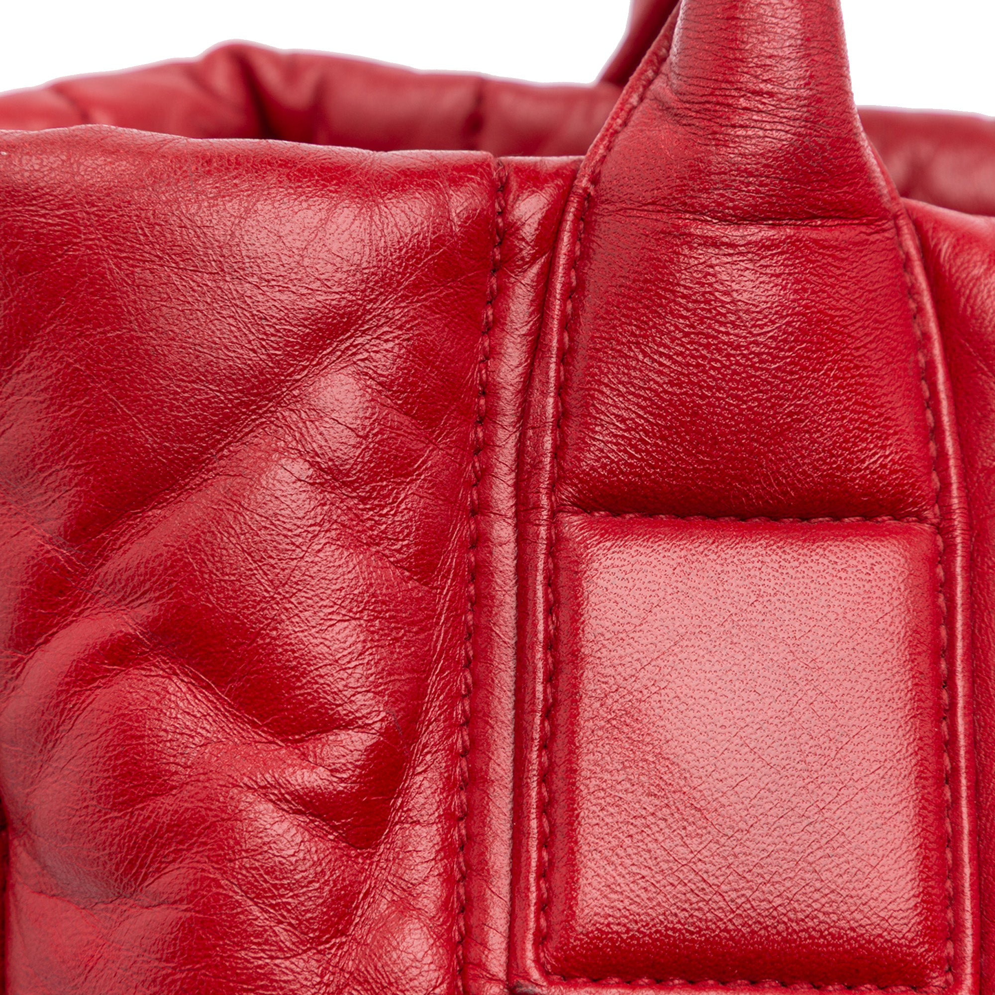 Prada | Pre-Owned Nappa Bomber Satchel | Red