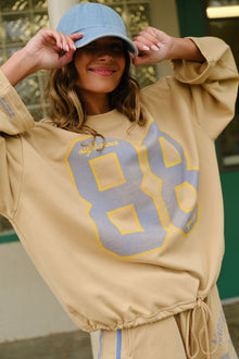 Angel Track & Field Crewneck | Vintage Latte