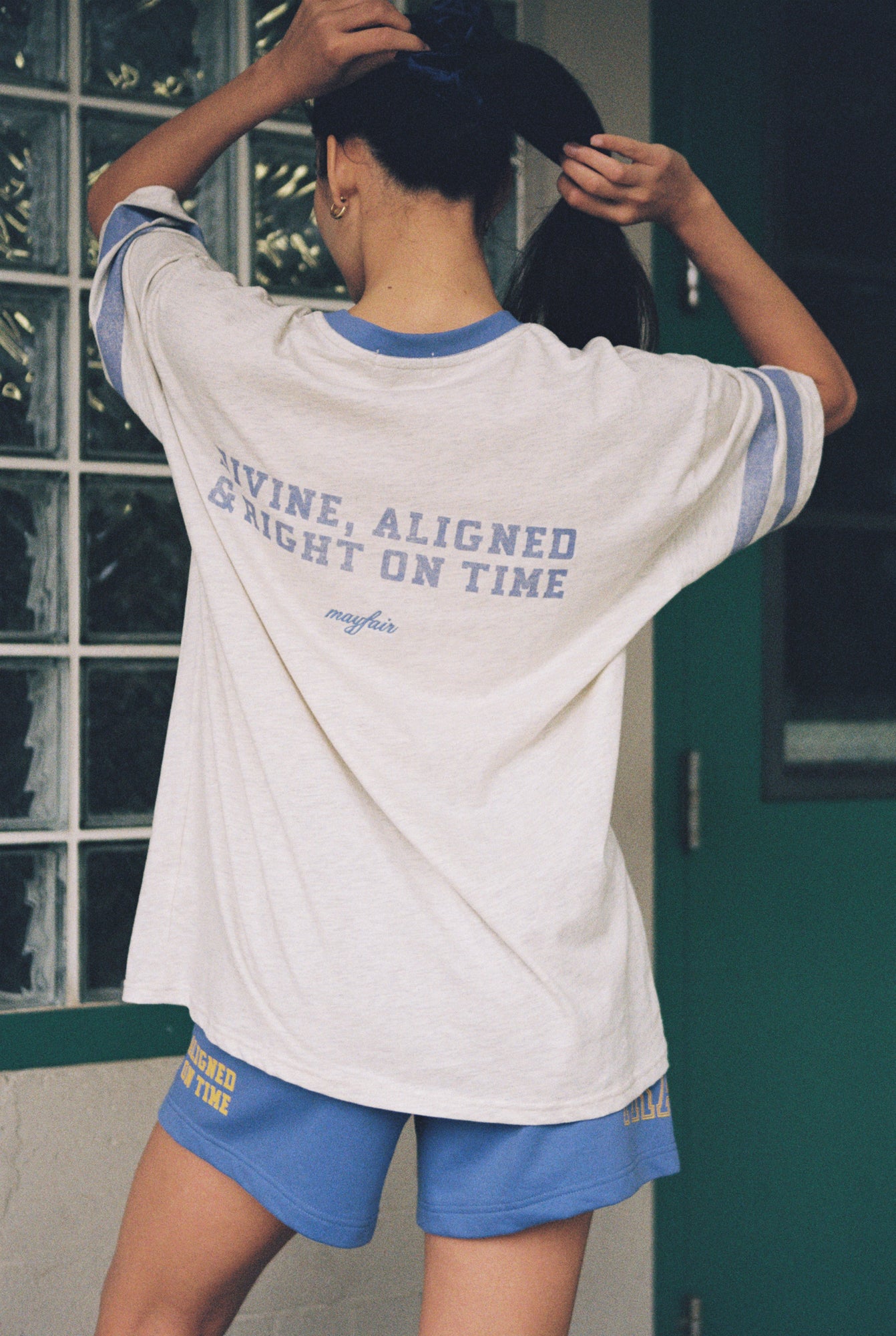 Angel Track Tee | Heather Grey