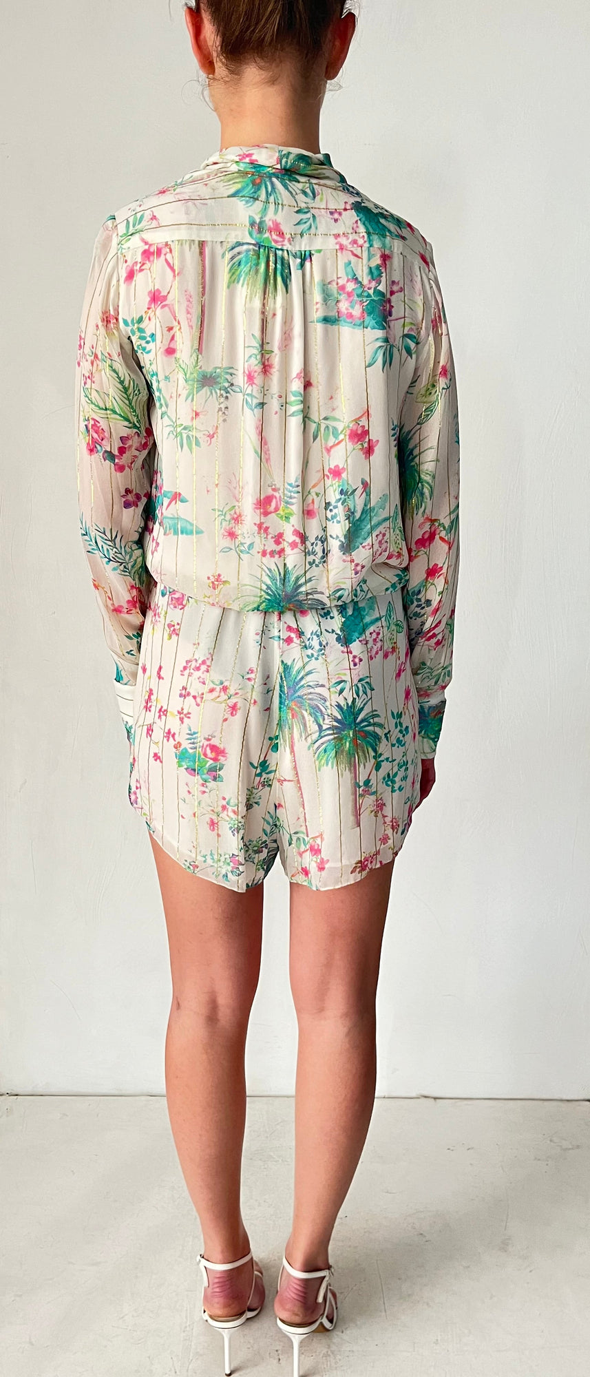 Zaina Short Dress | White/Multi