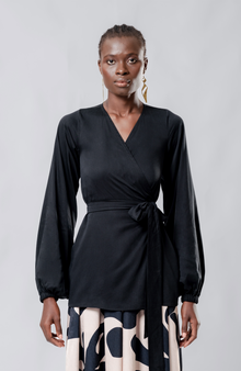 Nina Top | Solid Noir