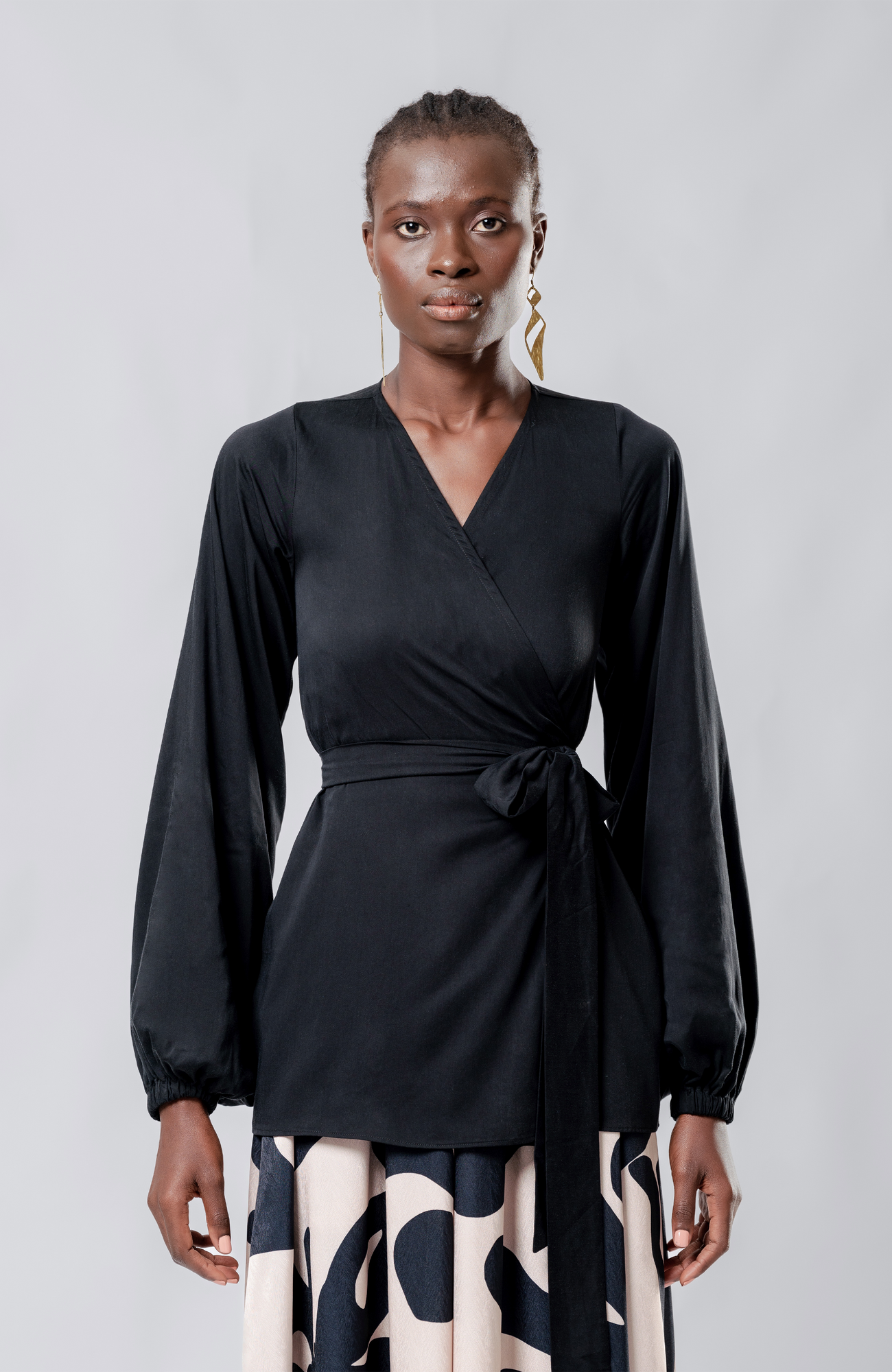 Nina Top | Solid Noir