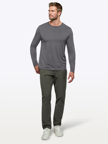 Mens | AO Forever Long Sleeve Tee | Classic-Fit PYCA Pro | Tornado