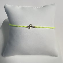 Friendship Initial Bracelet | 10K Yellow Gold | Neon Yellow