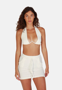 OW Collection Towel Skirt | White