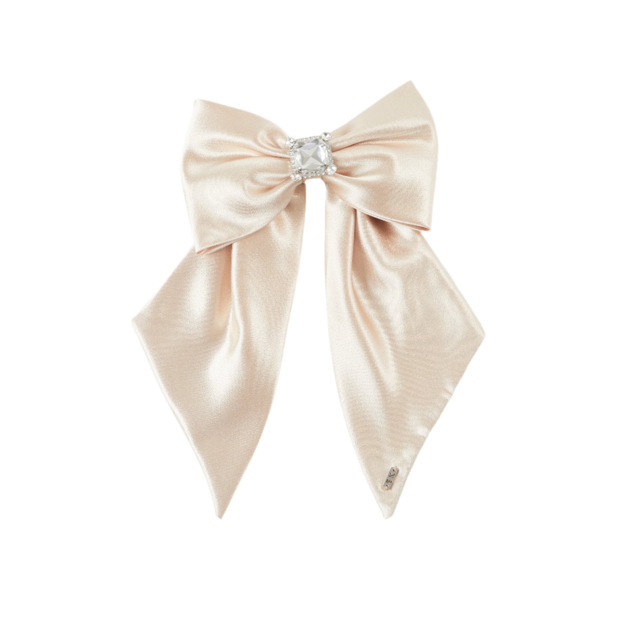 Tracy Satin Hair Bow  | Black