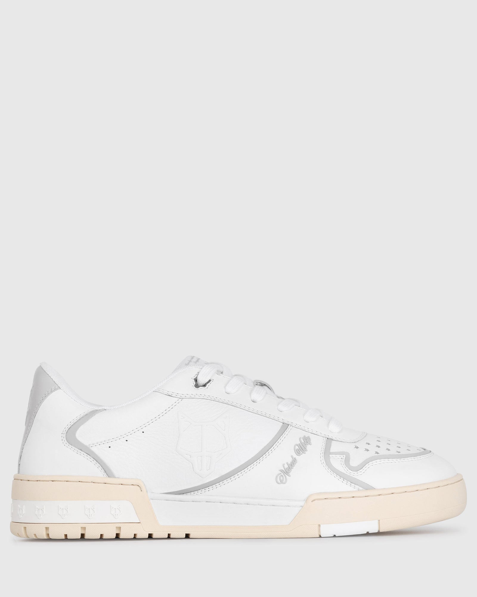 Mens | Transmission Leather Sneaker | White/Grey