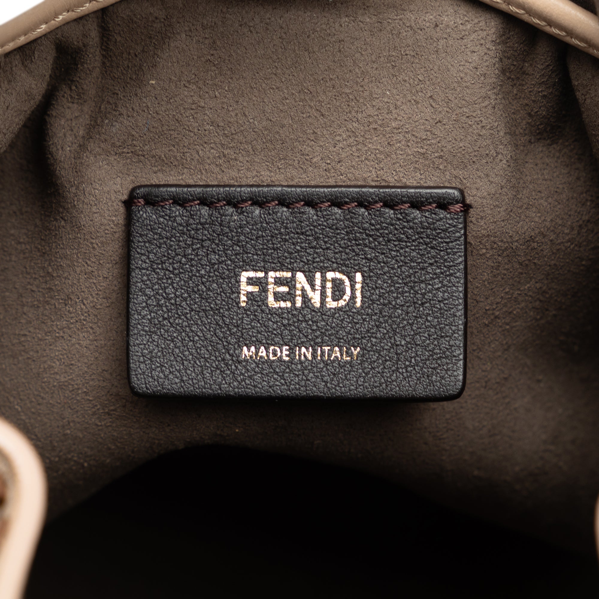 Fendi | Pre-Owned Shearling Mini Mon Tresor Bucket Bag | Pink