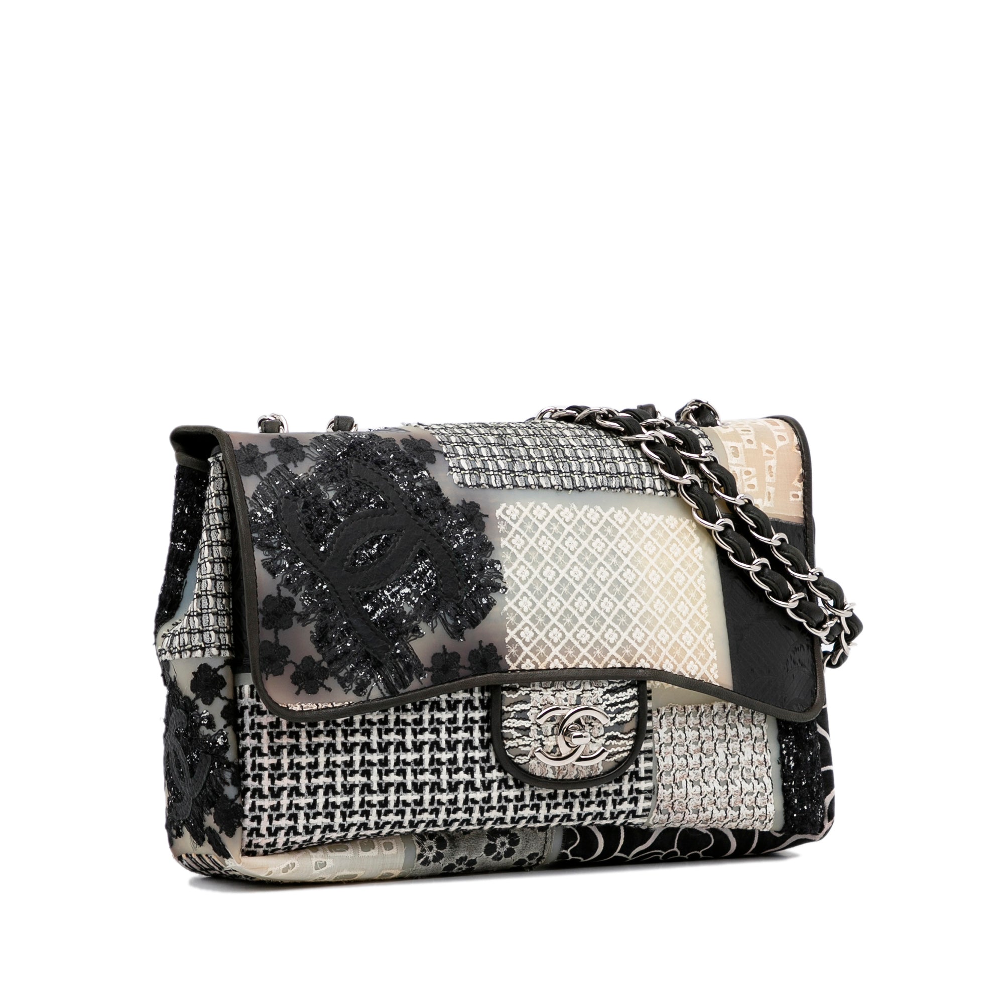 Chanel Pre-Owned Jumbo CC Patchwork Classic Flap | Women | Black