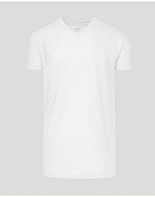 Tall Short Sleeve Classic V-Neck | White