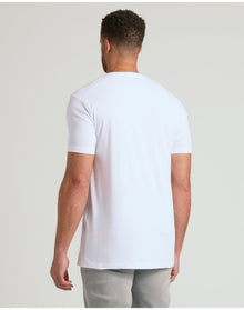 Tall Short Sleeve Classic V-Neck | White