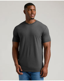 Tall Straight Hem Crew Neck T-Shirt | Charcoal Heather Gray