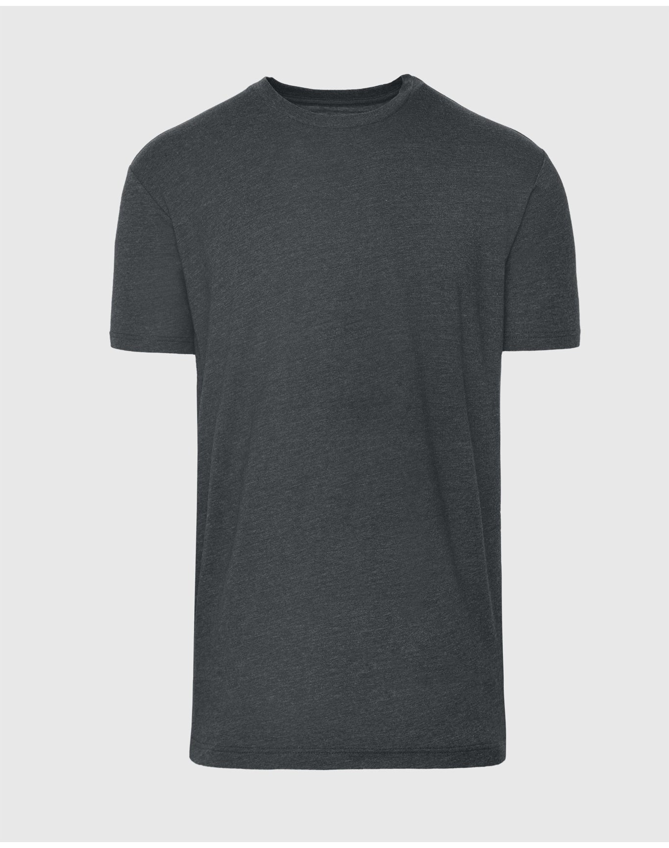 Tall Straight Hem Crew Neck T-Shirt | Charcoal Heather Gray