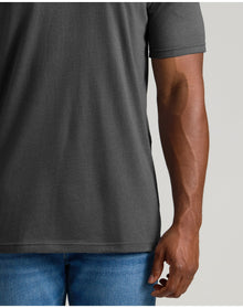Tall Straight Hem Crew Neck T-Shirt | Charcoal Heather Gray