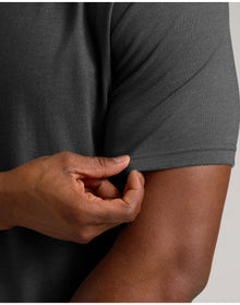 Tall Straight Hem Crew Neck T-Shirt | Charcoal Heather Gray