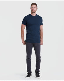 Tall Straight Hem Crew Neck T-Shirt | Navy