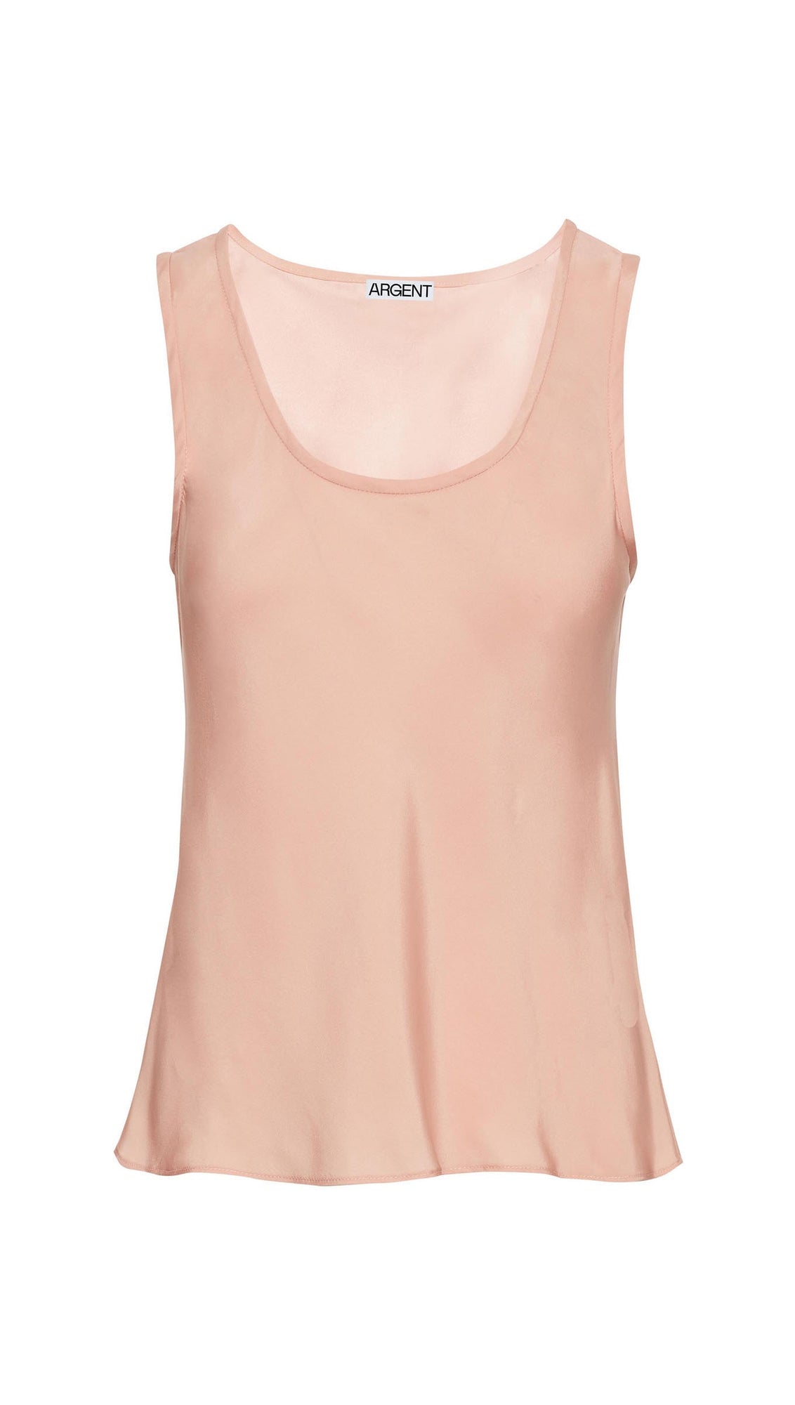 Tank in Matte-side Silk Charmeuse | Dusty Pink