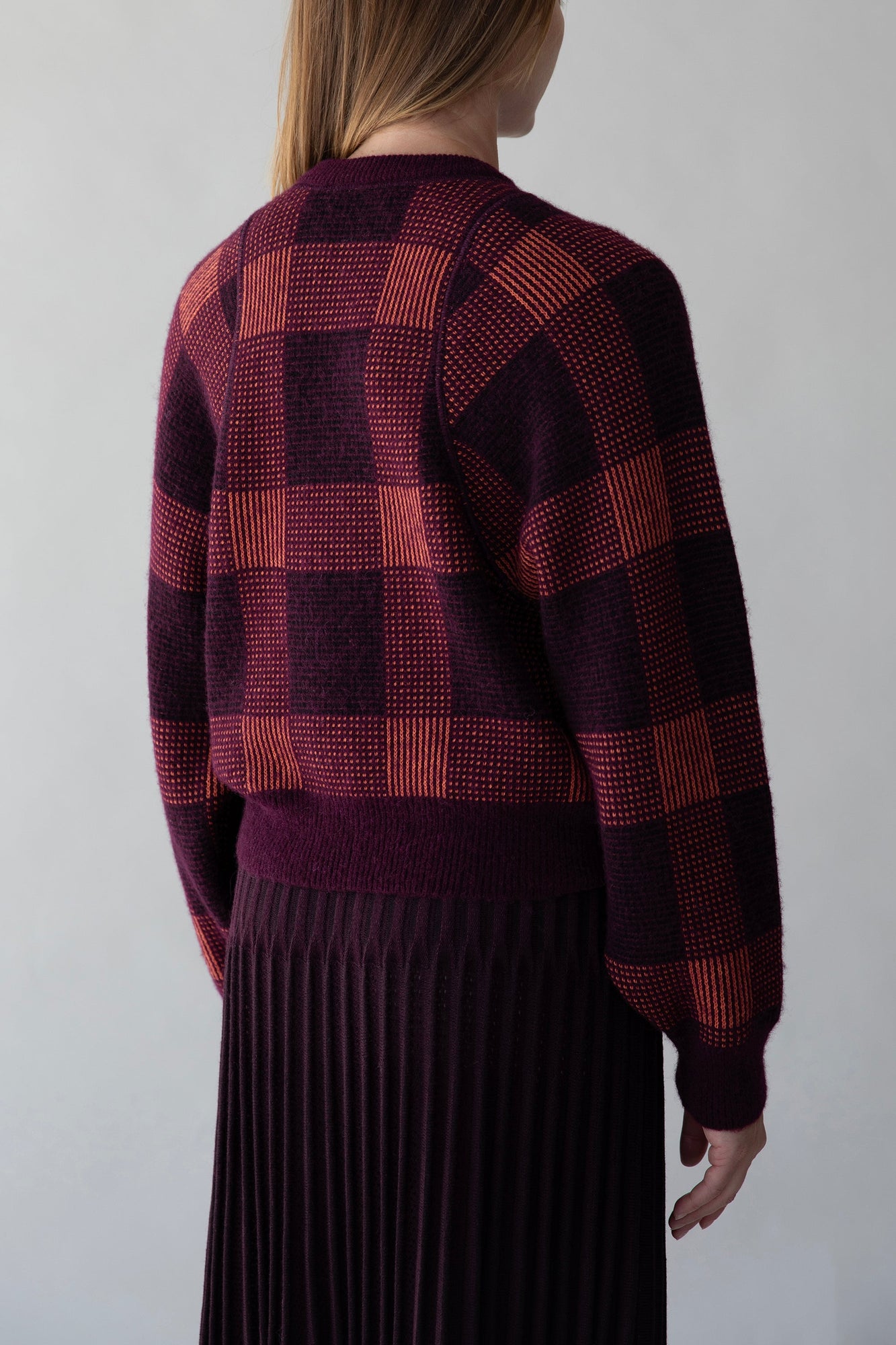 Tartine Plaid Pullover | Aubergine Multi