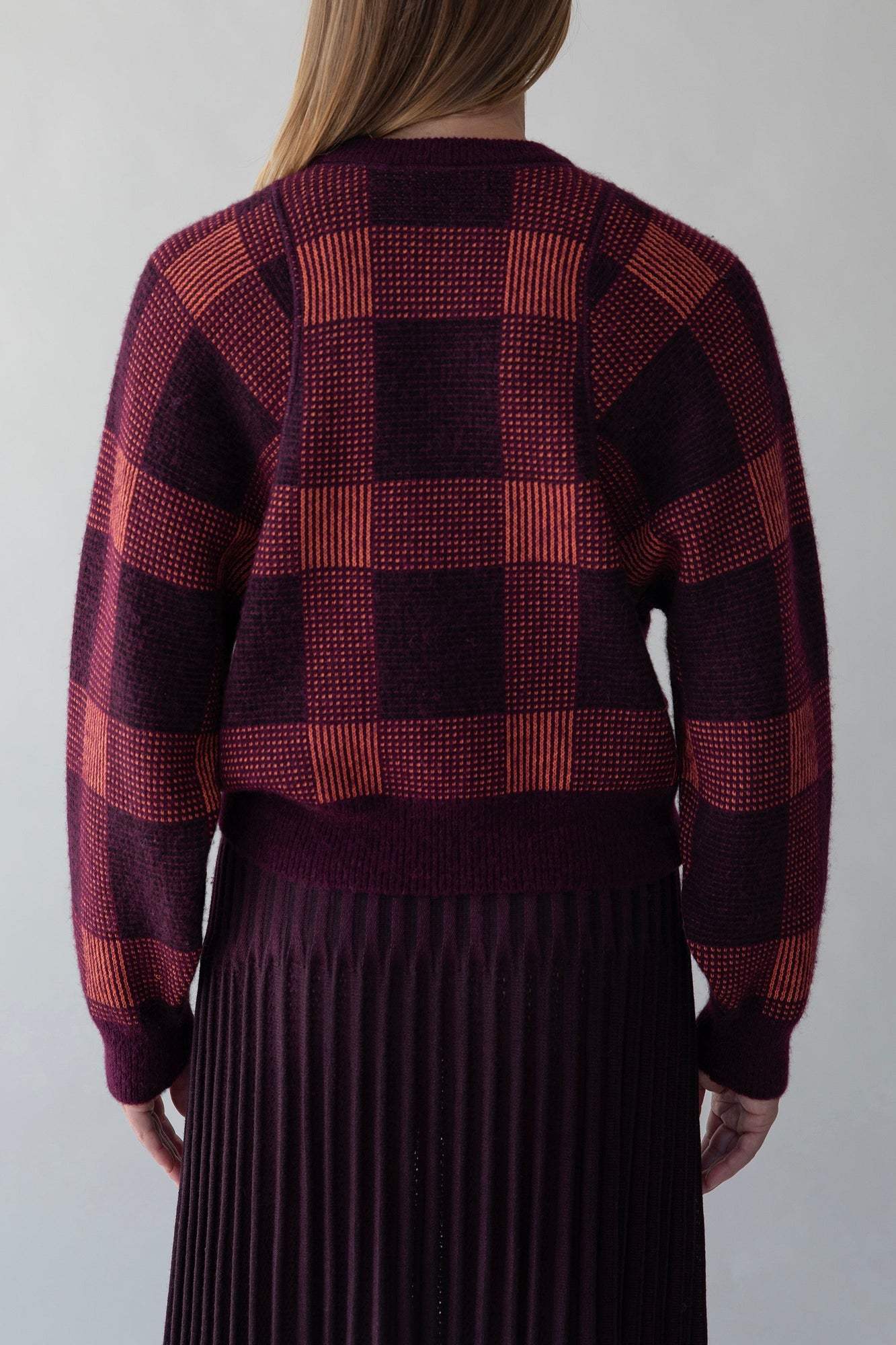 Tartine Plaid Pullover | Aubergine Multi