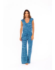 Tatiana Jersey Jumpsuit | Blue