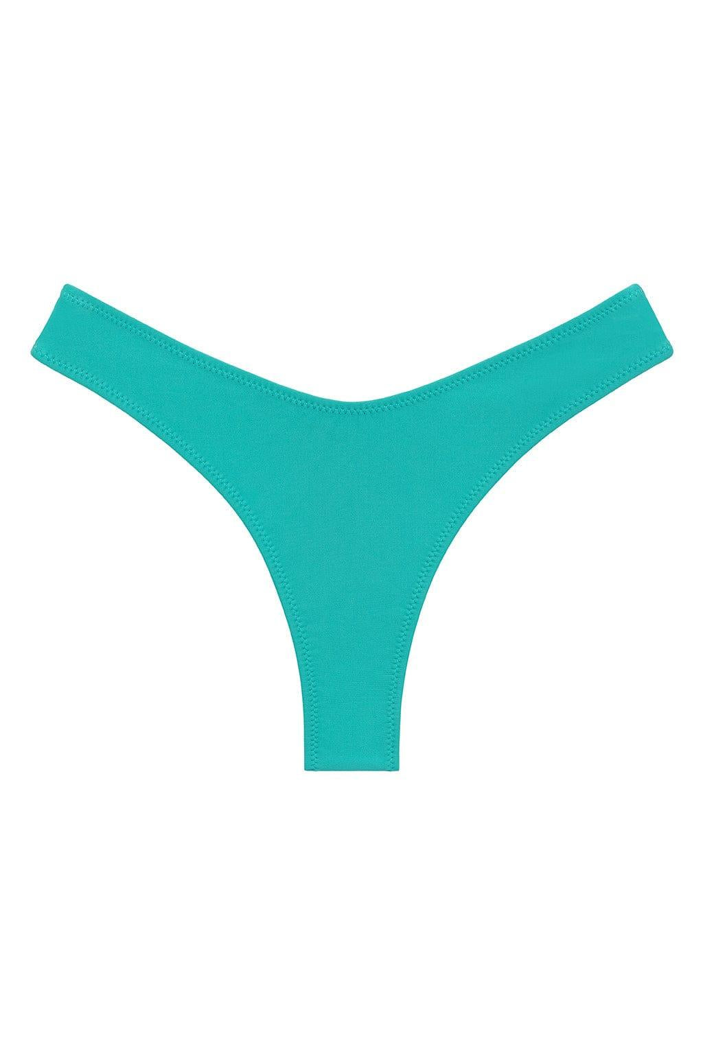 Lulu Zig Zag Stitch Bikini Bottom | Teal