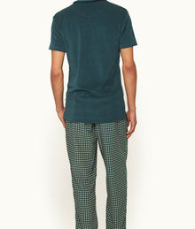 Terry Towelling Tailored Fit Cotton Towelling Polo Shirt | Peli Green