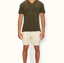 Terry Towelling Tailored Fit Organic Cotton Towelling Polo Shirt | Palm