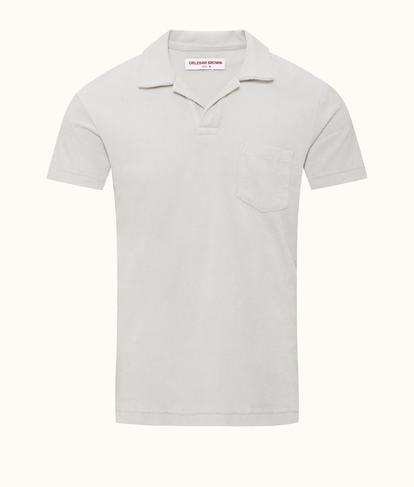 Terry Towelling Tailored Fit Organic Cotton Towelling Resort Polo Shirt | Cinder
