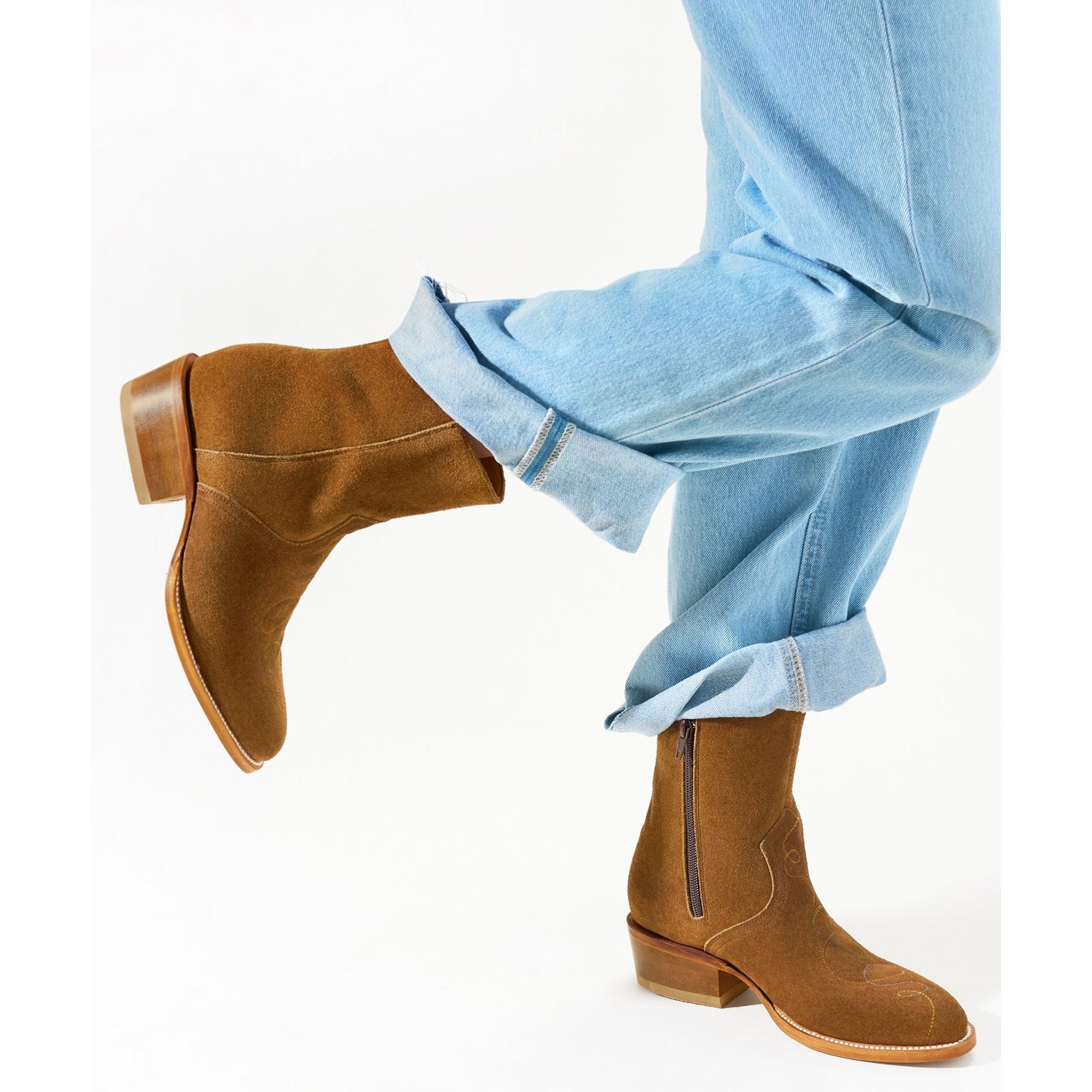 Tessie Ankle Cowboy Boot | Tobacco