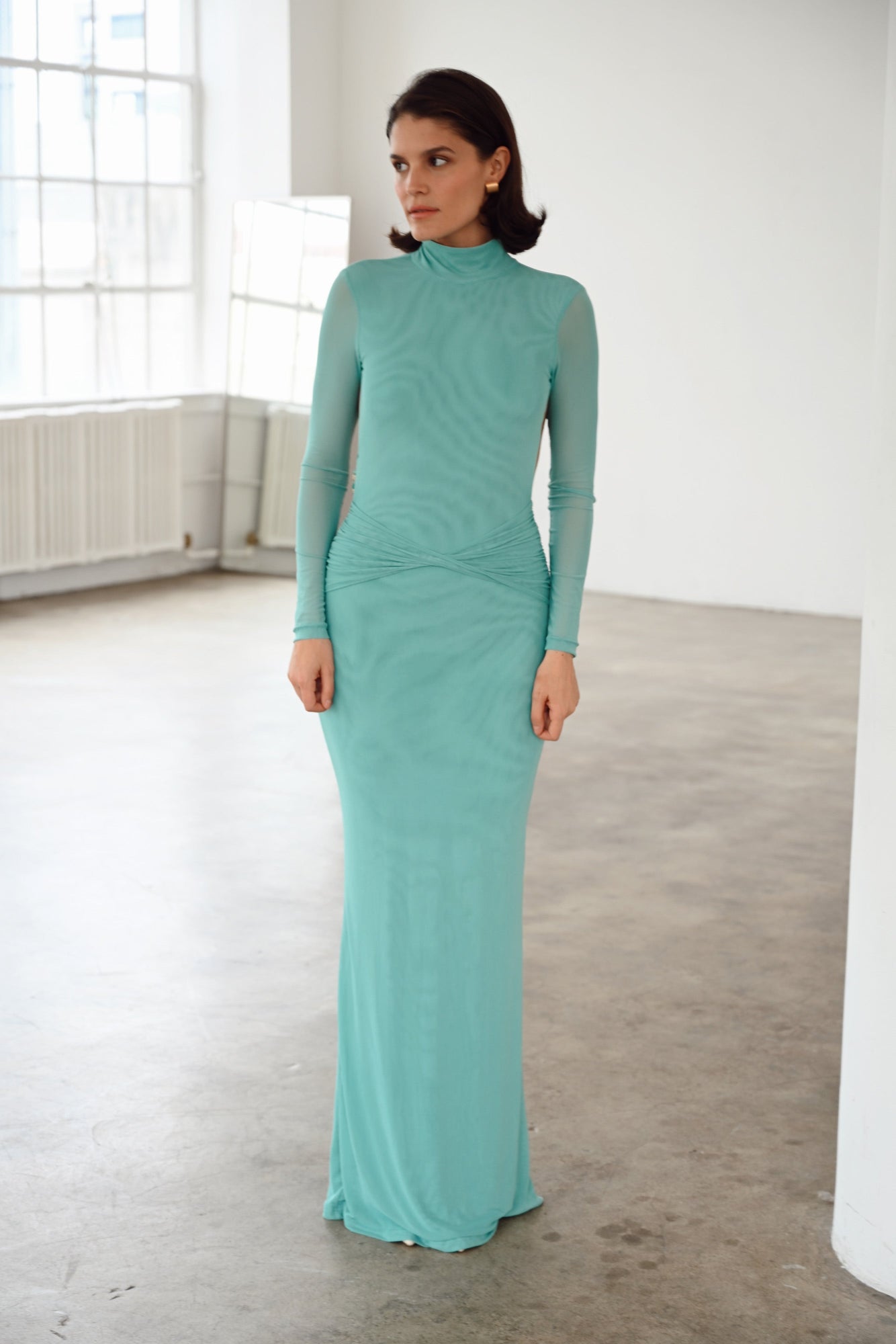 Womens | Salome Beaded Dress | Teal