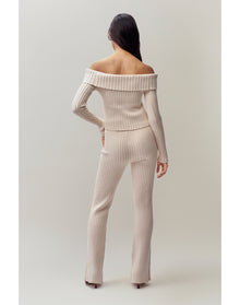 Thalia Off Shoulder Sweater | Ivory